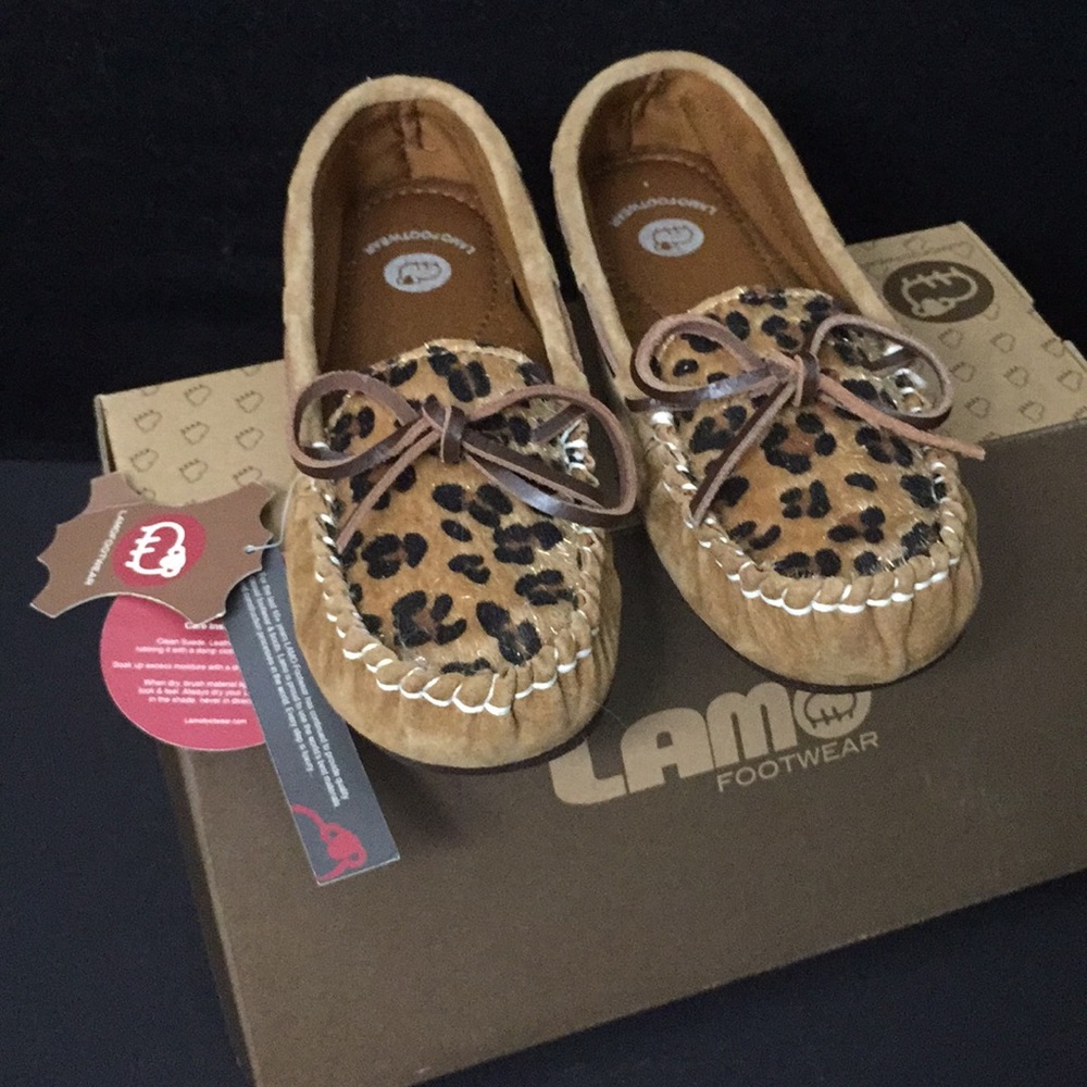 Lamo footwear leopard print moccasins